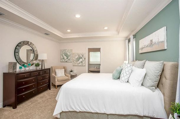 Bedroom, Interior, Recessed Lighting