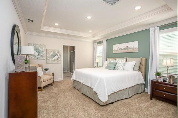 Bedroom, Interior, Recessed Lighting