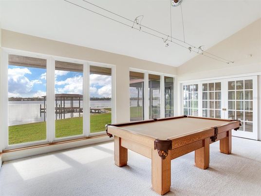 Billiard Table, Game Room, Interior, Water