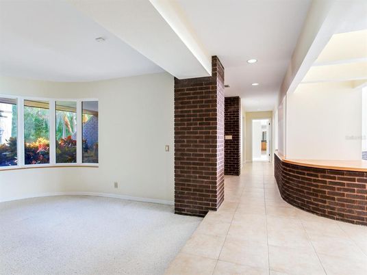 Interior, Recessed Lighting, Stone Walls