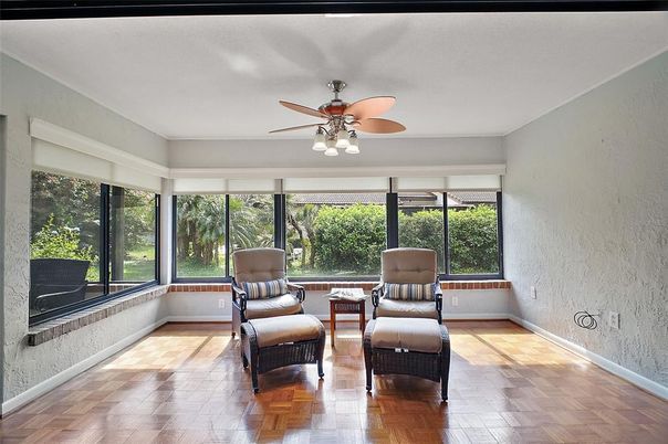 Interior, Sun Room, Wood Texture Flooring