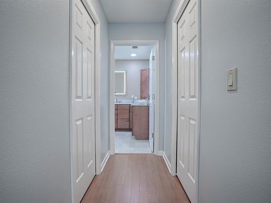 Bathroom, Interior, Recessed Lighting, Wood Texture Flooring
