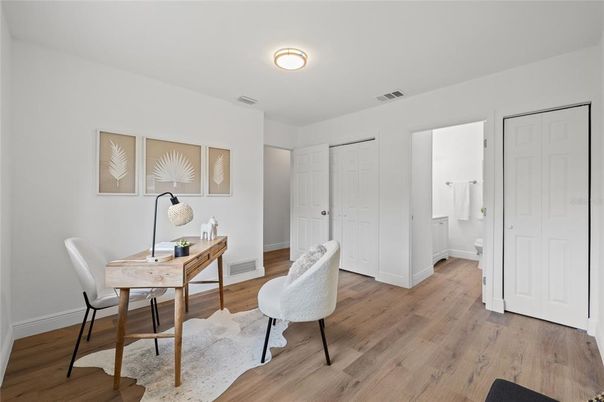 Home Office, Interior, Wood Texture Flooring