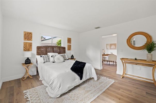 Bedroom, Interior, Wood Texture Flooring