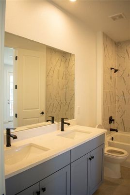 Bathroom, Dual Sink Vanities, Interior, Marble Walls