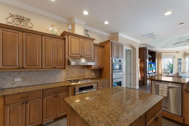 Interior, Kitchen, Recessed Lighting, Stainless Steel Appliances