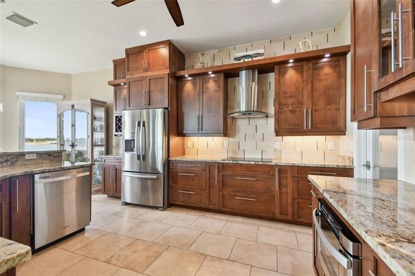 Interior, Kitchen, Recessed Lighting, Stainless Steel Appliances