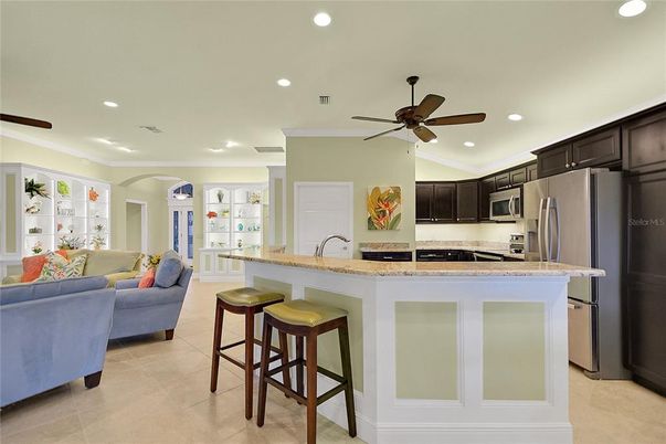 Interior, Kitchen, Living room, Recessed Lighting, Stainless Steel Appliances