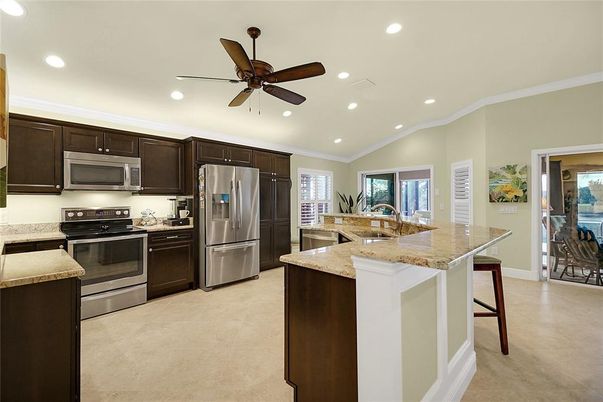 Interior, Kitchen, Recessed Lighting, Stainless Steel Appliances