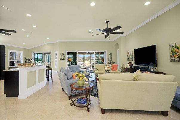 Interior, Living room, Recessed Lighting