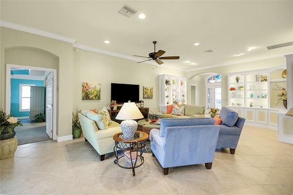 Interior, Living room, Recessed Lighting