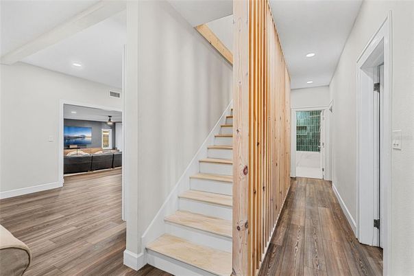 Interior, Recessed Lighting, Wood Texture Flooring