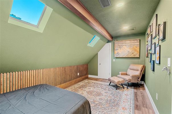 Interior, Recessed Lighting, Wooden Beams, Wood Texture Flooring