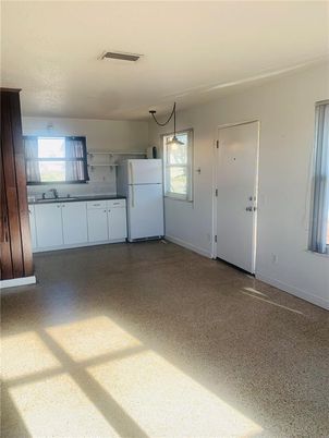 Empty room, Interior, Kitchen, Pendant Lights