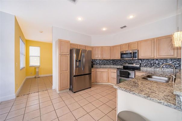 Interior, Kitchen, Recessed Lighting, Stainless Steel Appliances