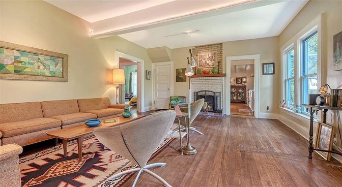 Fireplace, Interior, Living room, Wood Texture Flooring