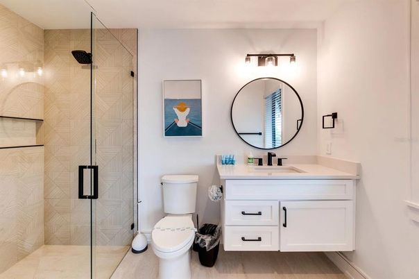 Bathroom, Glass Shower, Interior