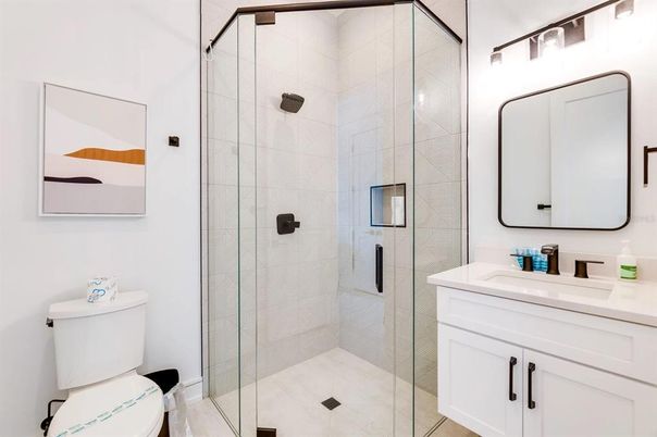 Bathroom, Glass Shower, Interior