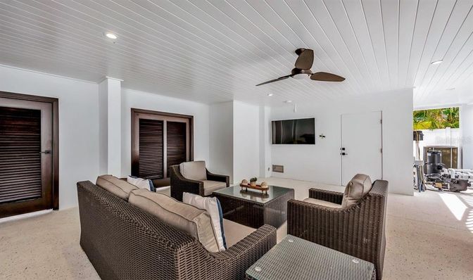 Interior, Living room, Recessed Lighting