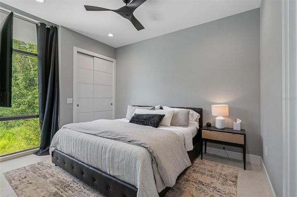 Bedroom, Interior, Recessed Lighting