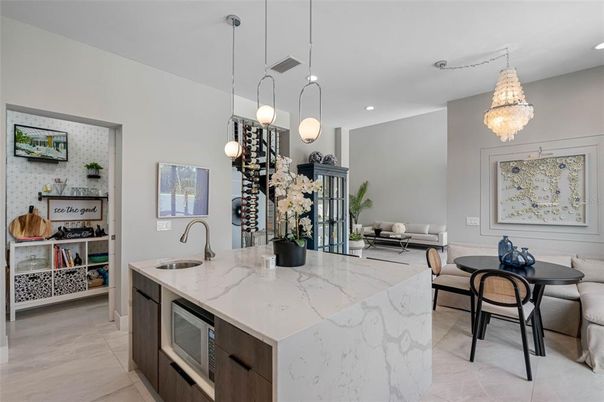 Chandelier, Interior, Kitchen, Pendant Lights, Recessed Lighting