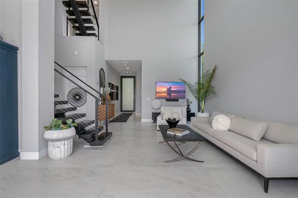 Interior, Living room, Recessed Lighting