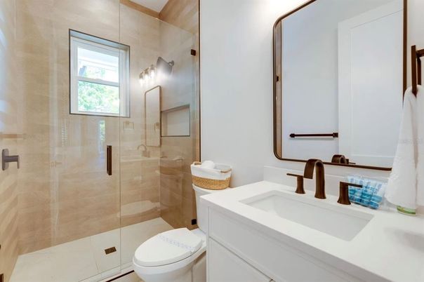 Bathroom, Glass Shower, Interior