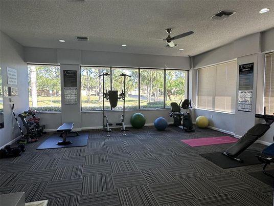 Fitness Equipment, Interior, Recessed Lighting