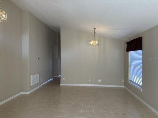 Chandelier, Empty room, Interior