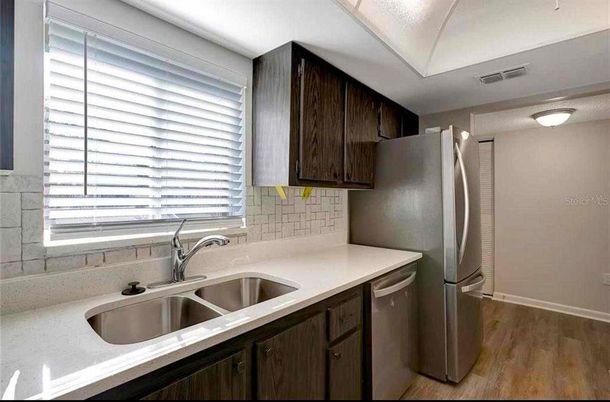 Interior, Kitchen, Wood Texture Flooring