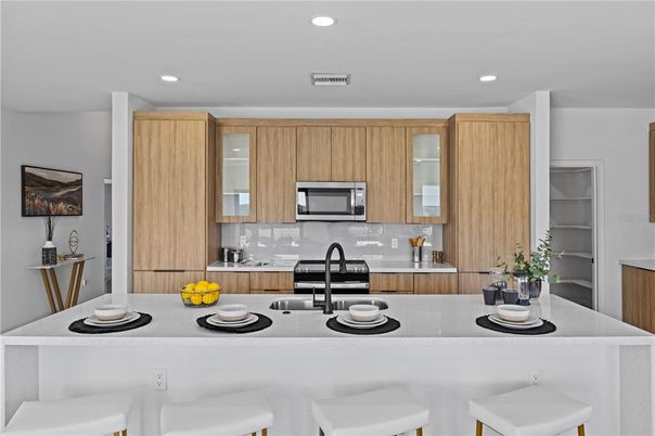 Interior, Kitchen, Recessed Lighting, Stainless Steel Appliances