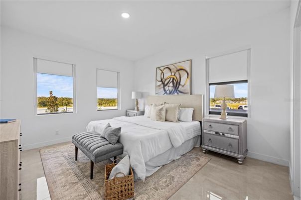 Bedroom, Interior, Recessed Lighting