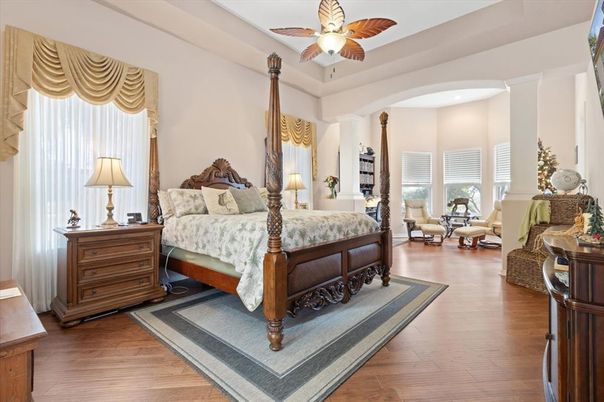 Bedroom, Interior, Wood Texture Flooring