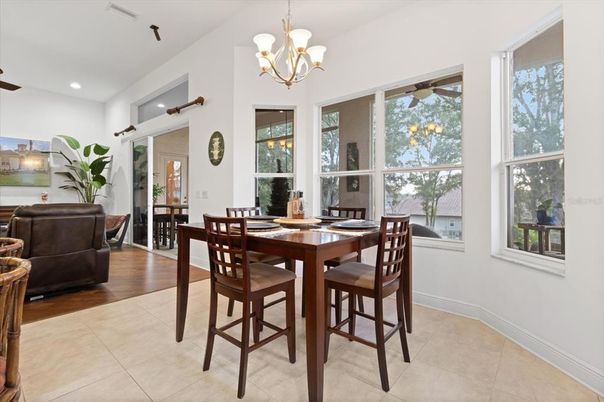 Chandelier, Dining room, Interior, Living room, Recessed Lighting, Wood Texture Flooring
