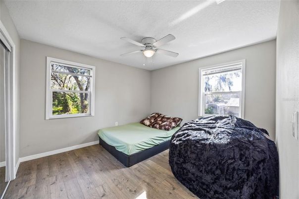 Bedroom, Interior, Wood Texture Flooring