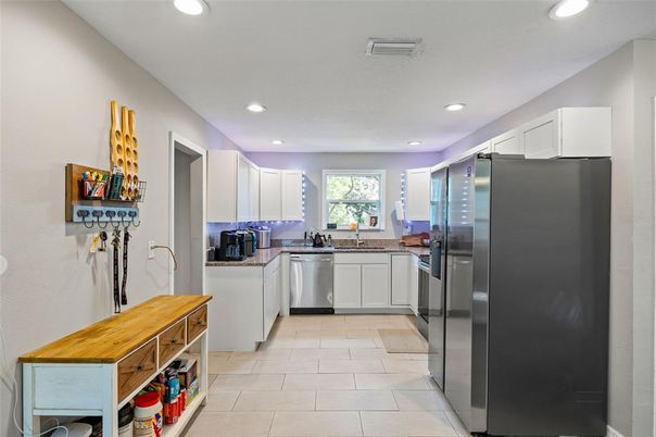 Interior, Kitchen, Recessed Lighting, Stainless Steel Appliances