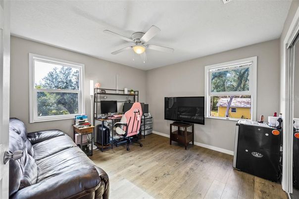 Home Office, Interior, Wood Texture Flooring