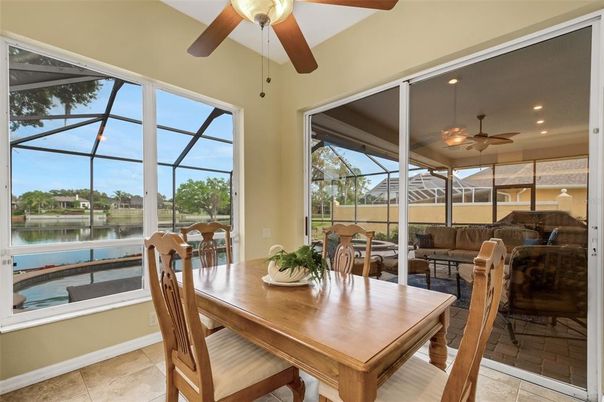 Dining room, Glass Ceilings, Interior, Recessed Lighting, Sun Room, Water