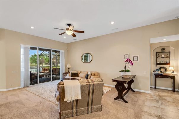 Interior, Living room, Recessed Lighting