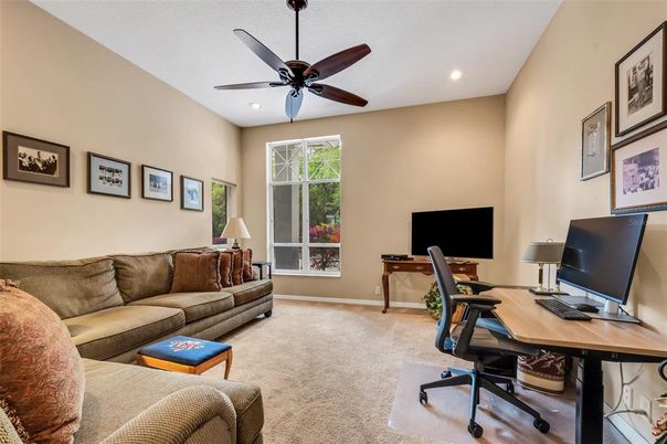 Home Office, Interior, Recessed Lighting