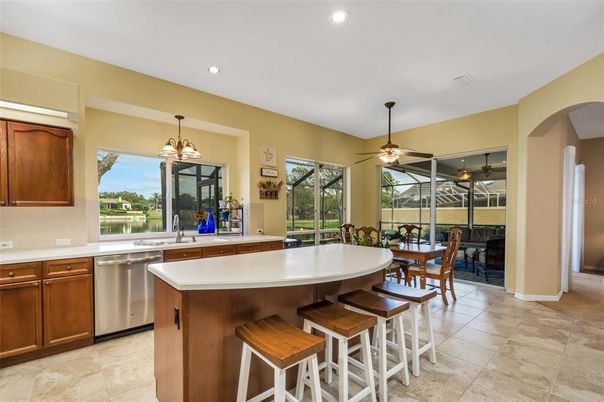 Dining room, Interior, Kitchen, Recessed Lighting, Stainless Steel Appliances