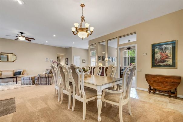 Chandelier, Dining room, Interior, Recessed Lighting