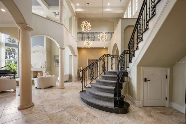 Chandelier, Fireplace, Interior, Pendant Lights, Recessed Lighting