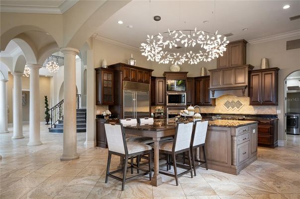 Interior, Kitchen, Pendant Lights, Recessed Lighting, Stainless Steel Appliances