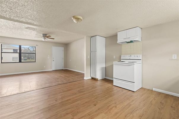 Empty room, Interior, Kitchen, Wood Texture Flooring