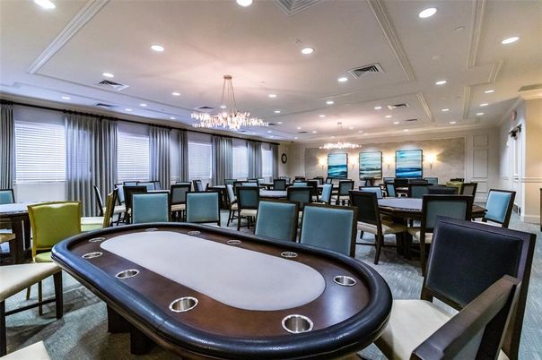 Billiard Table, Chandelier, Dining room, Game Room, Interior, Pendant Lights, Recessed Lighting