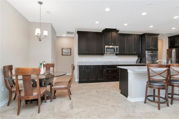 Dining room, Interior, Kitchen, Pendant Lights, Recessed Lighting