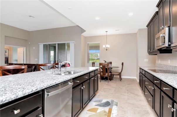 Dining room, Interior, Kitchen, Pendant Lights, Recessed Lighting