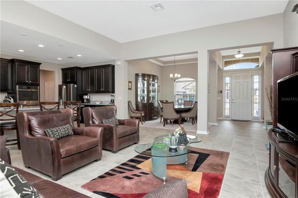 Chandelier, Dining room, Interior, Kitchen, Living room, Pendant Lights, Recessed Lighting