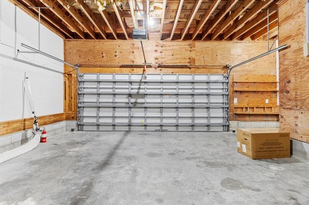Garage, Interior, Wooden Beams, Wooden Walls